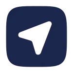 Map Arrow Square SVG Icon